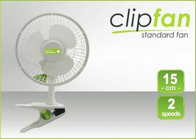 Clip Ventilator Umluft 15cm 15 Watt 2 Speed Fan Luft Kühler Klima