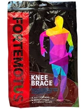 Fortemotus Knee Brace Black Soreness Muscle Strain Compression Knee Support