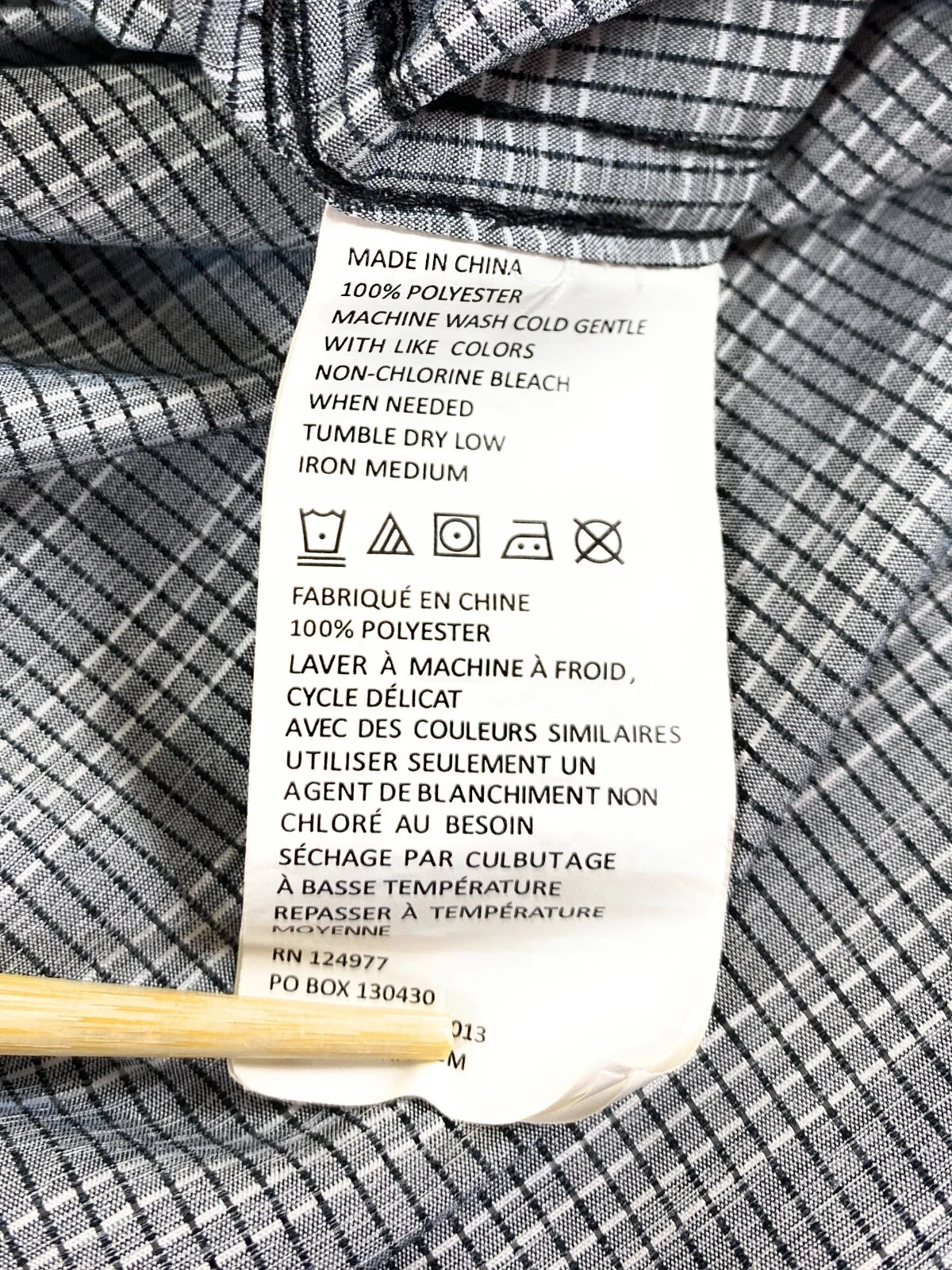 prana citadel standard fit flap pockets polyester check shirt
