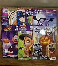 8 Pc. Variety Title Halloween Coloring Book Lot, New
