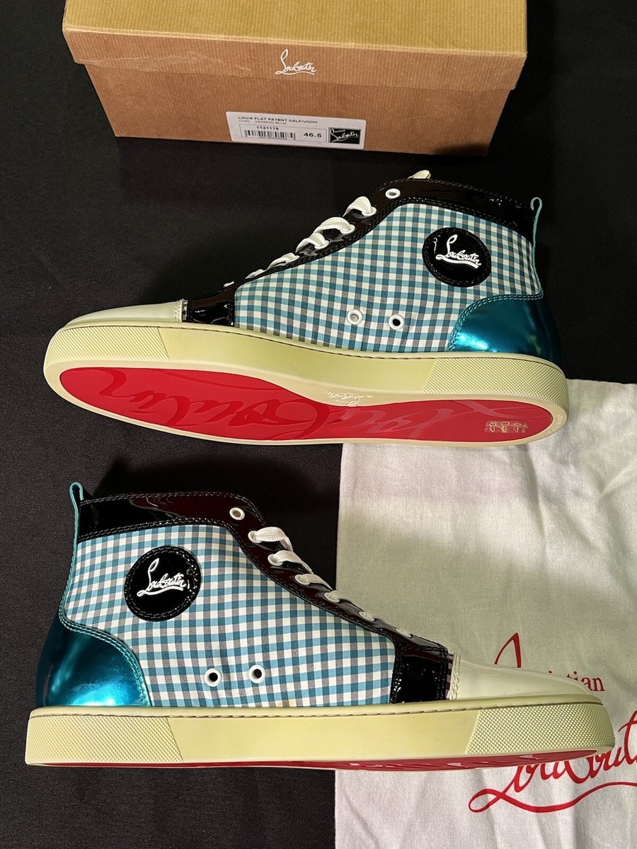 CHRISTIAN LOUBOUTIN RED BOTTOMS SNEAKERS LOUIS FLAT 46.5 US 13.5