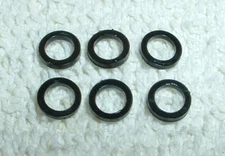 Guitar TUNER KNOB BUSHINGS Washers BLACK Tuning Machine Buttons 6 Gotoh Grover