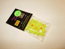 10mm Niagara Gold UV Fl Orange Dot Trout & Steelhead Bead For Centerpin Fishing