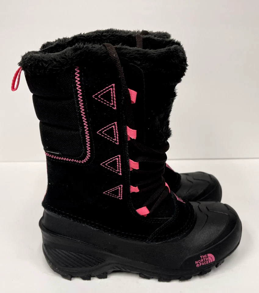 Botas de nieve aisladas de fieltro térmico The North Face para niños 638874 talla 3 negras Foto 3 de 4