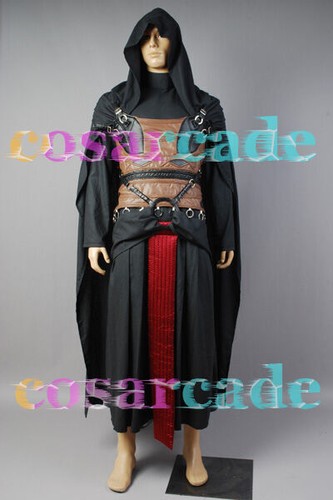 Star Wars Sith Dark Lord Darth Revan Cosplay Costume Uniform Outfit+Cape/Robe - Picture 12 of 12