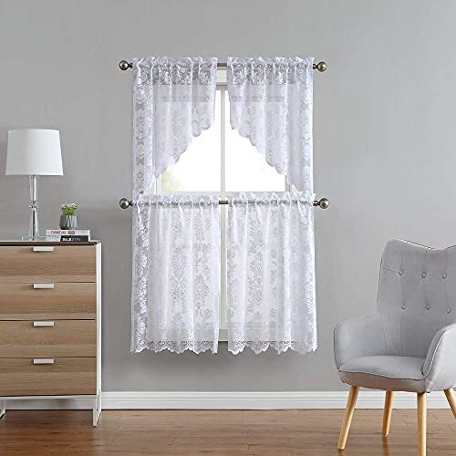 Pair of 30 Inches Wide x 36 Inches Long 2 Tier Panels: 30" x 36" Each White - Bild 3 von 7