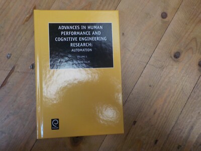 2002 E SALAS ADV IN HUMAN PERFORMANCE & COGNITIVE ENGINEERING RES LIKE NEW CON