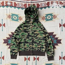full zipper hoodie BAPE Tiger Camo Hidden Logo
