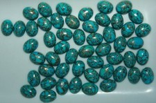 Blue Copper Turquoise 6x4mm 7x5mm 8x6mm 9x7mm 10x8mm 12x10 14x10mm Oval Cabochon