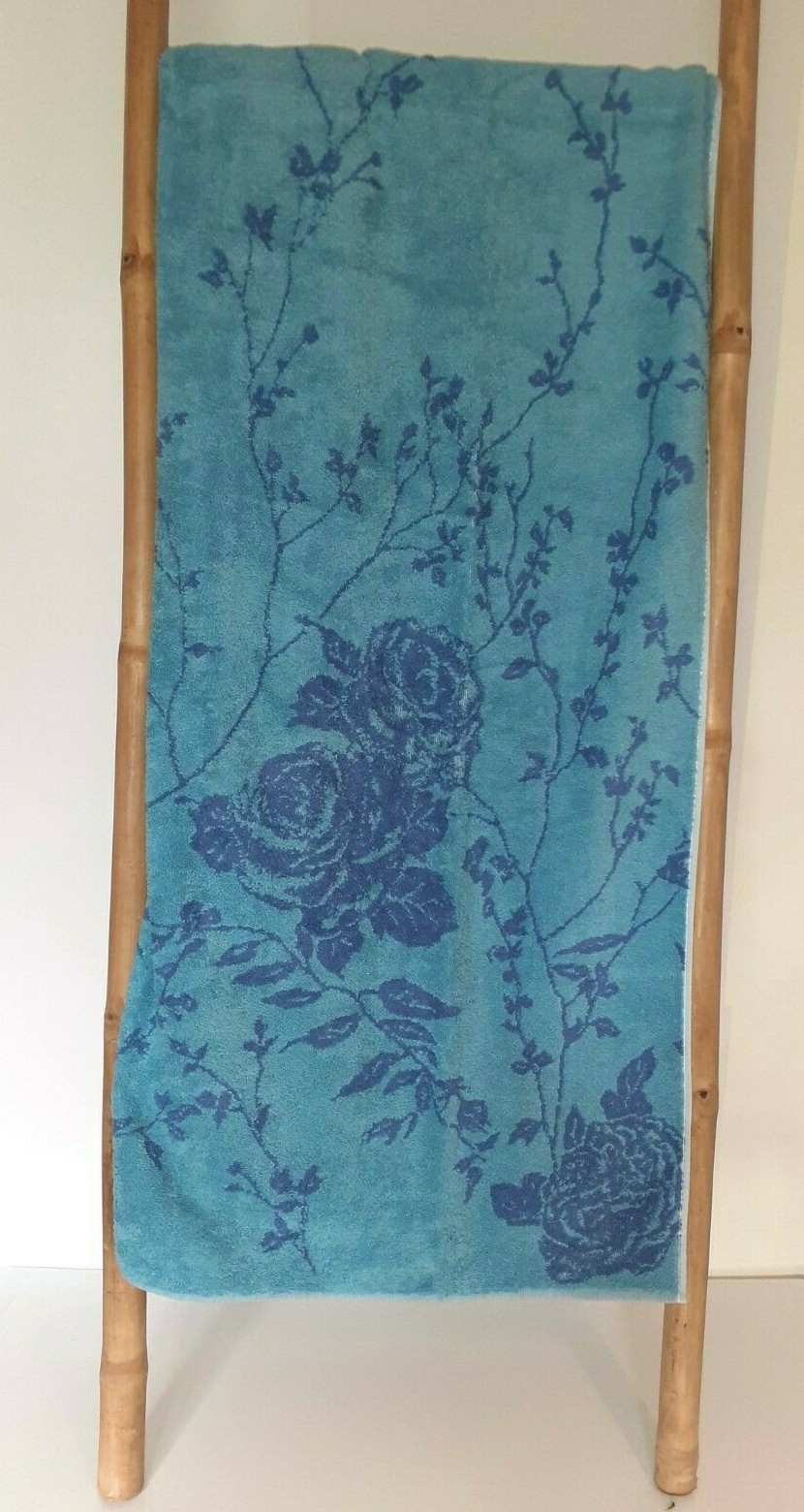 Serviette de douche Florydo Fjord 70x140 cm en coton bleu
