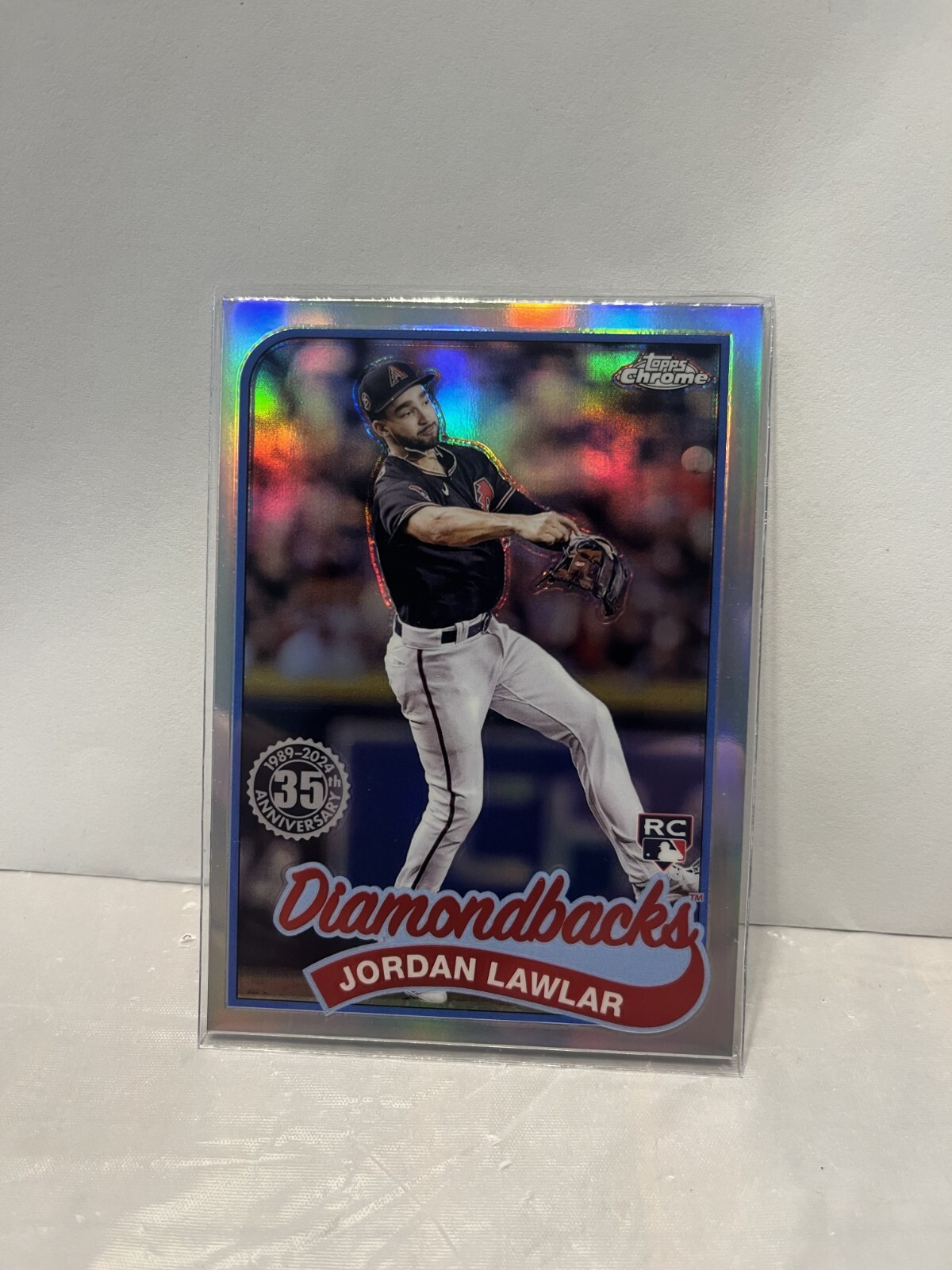 2024 Topps Chrome - 1989 Topps Baseball #89CB-14 Jordan Lawlar (RC)