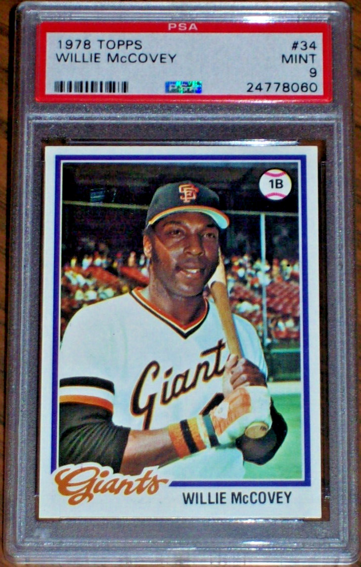 1978 Willie McCovey #34 Topps PSA 9 San Francisco Giants