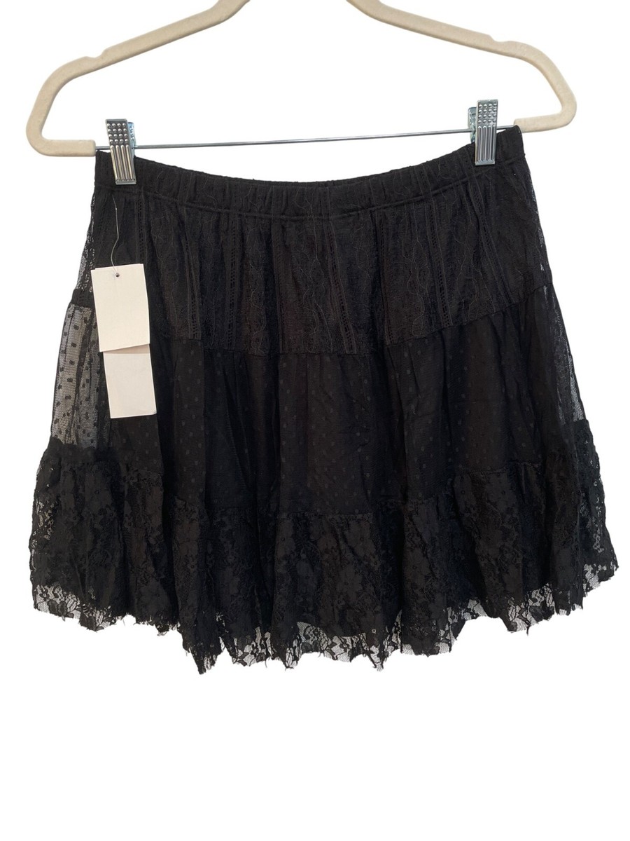 スカート foufou tulle lace black tiered skirt foufou tulle lace black tiered skirt - メルカリ