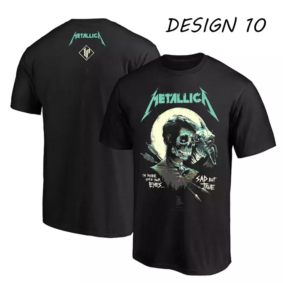 2025 Metallica Tour T-Shirt Heavy Metal Fan Gift Exclusive Concert Tee