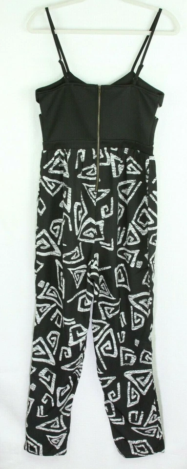 Mono Fire Los Angeles Grande Negro Blanco Mujer Sujetador Incorporado Nuevo Foto 3 de 4