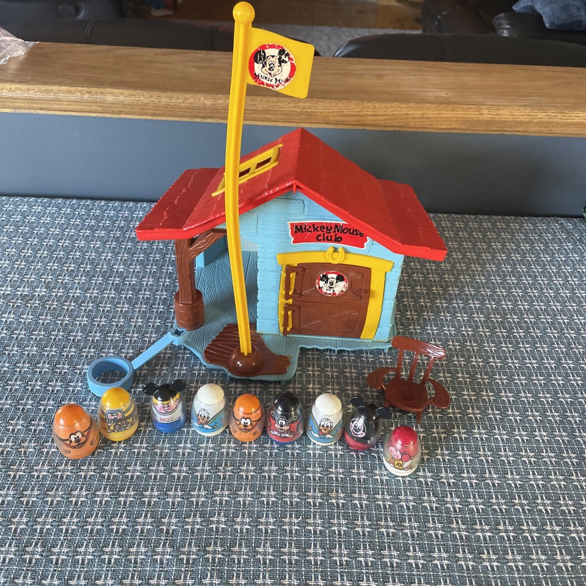 VTG Hasbro Weeble Wooble Disney Mickey Mouse Club Playset Extra