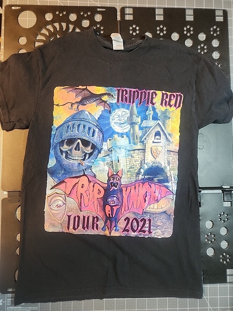 Trippie Red Graphic PrintTRIP KNIGHT Tour T-shirt Black Size Small