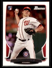 2013 Bowman Draft Nathan Karns RC #3 Washington Nationals