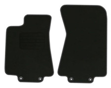 Velours Fußmatten für Jaguar XJ X350 Bj. 2003 - 2007 Passform VORNE SCHWARZ PREM