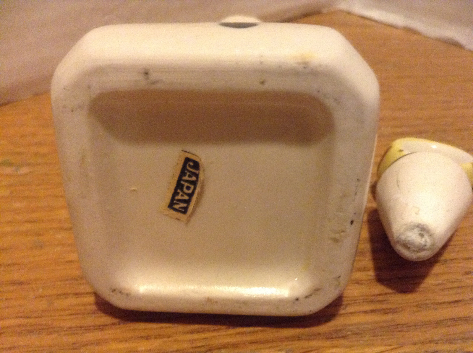 Vintage Ceramic Salt & Pepper Shakers & Cruet - Hand Painted Berries & Leaves 