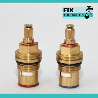 FIXTHEDRIP Ceramic tap gland Pair 8mm x 12mm High Spline (20 Spline)