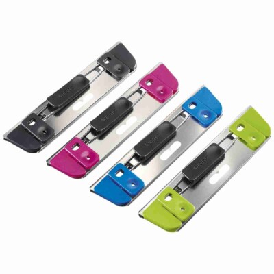 LEITZ Taschenlocher 1728 Locher zum Abheften 2 Blatt pink blau grün [wählbar]