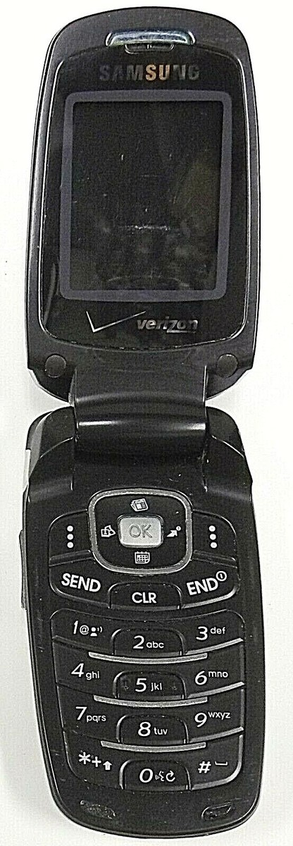 Samsung SCH-A870 - Silver and Black ( Verizon ) Rare Cellular Flip