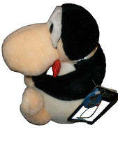 Vintage 1984 Dakin Penguin Plush Opus 8" with Bow Tie  Tags P14 