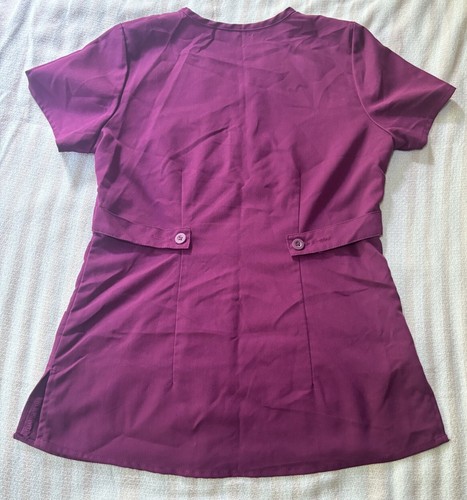 Grey's Anatomy Scrub Top Womens XS Double Pocket V-Neck Adjustable Waist - Picture 2 of 6