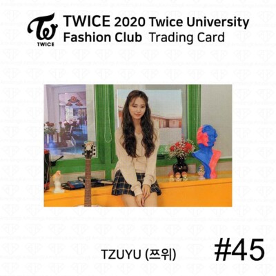 TWICE 2020 University Fashion Club Trading Card Photocard