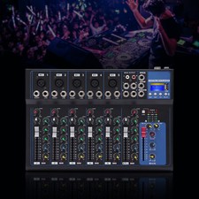 7-Channel Bluetooth Portable Audio Mixer USB Sound Mixing Console Board DJ Music