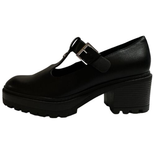 GBG Los Angeles Chunky Platform Mary Jane Shoes Womens Sz 11 Black Pleather NEW - Picture 4 of 14