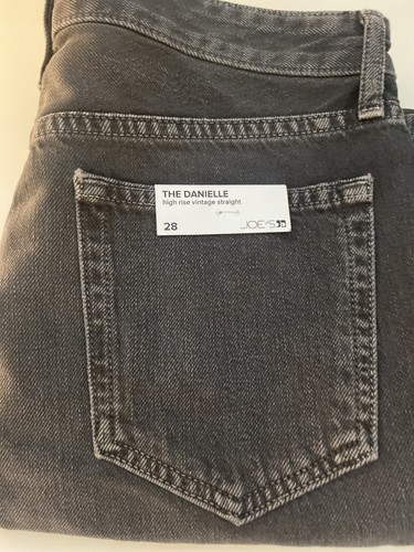 New Joe's Jeans The Danielle High Rise Vintage straight 100% COTTON Grey Sz 28 - Picture 6 of 6