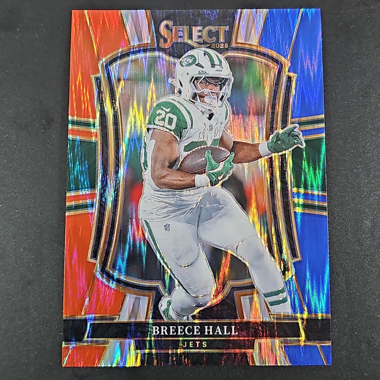 Panini 2025 Select Breece Hall #175 New York Jets Football Premier Level Prizm