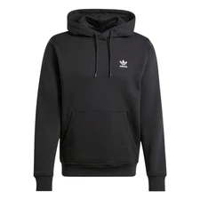 adidas Men' Originals Trefoil Essentials Pullover Hoodie Black IY4930 Unisex XL