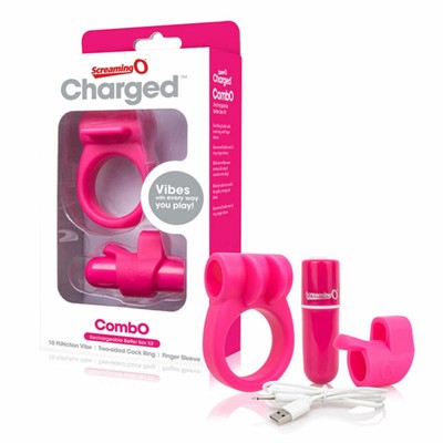 817483012679 Zestaw akcesoriów - The Screaming O Charged CombO Kit #1 Pink The S