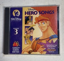 Walt Disney  s Hero Songs Volume 3 Cd SEALED McDonald  s Hercules 1996 Disney