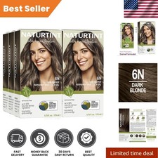 Ammonia-Free 6N Dark Permanent Hair Color Set Pack of 6 - Long Lasting Results