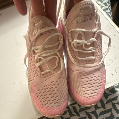 Nike Air Max 270 GS Pink/White Mesh Cushioned Sneaker 4.5Y CV9645-600