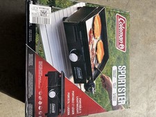 Coleman Sportster Tabletop Gas Griddle 17-Inch 12,000 BTU Black Steel Easy Clean