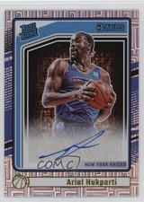 2024 Panini Donruss Rated Rookie Signatures Choice Ariel Hukporti #287 Auto 16wc