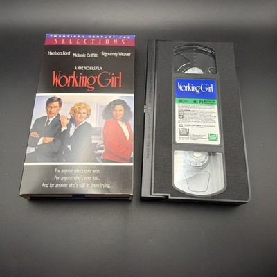 Working Girl (VHS, 1995, 20th Century Fox) Harrison Ford/Melanie Griffith!