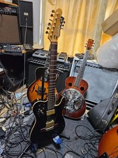 Godin Acousticaster E-Gitarre Spitze/Schatten Tonabnehmer verbessert, angepasst