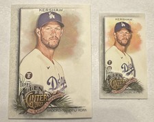 Clayton Kershaw 2022 Topps Allen & Ginter Silver Portrait #85 +Mini (2 Card)