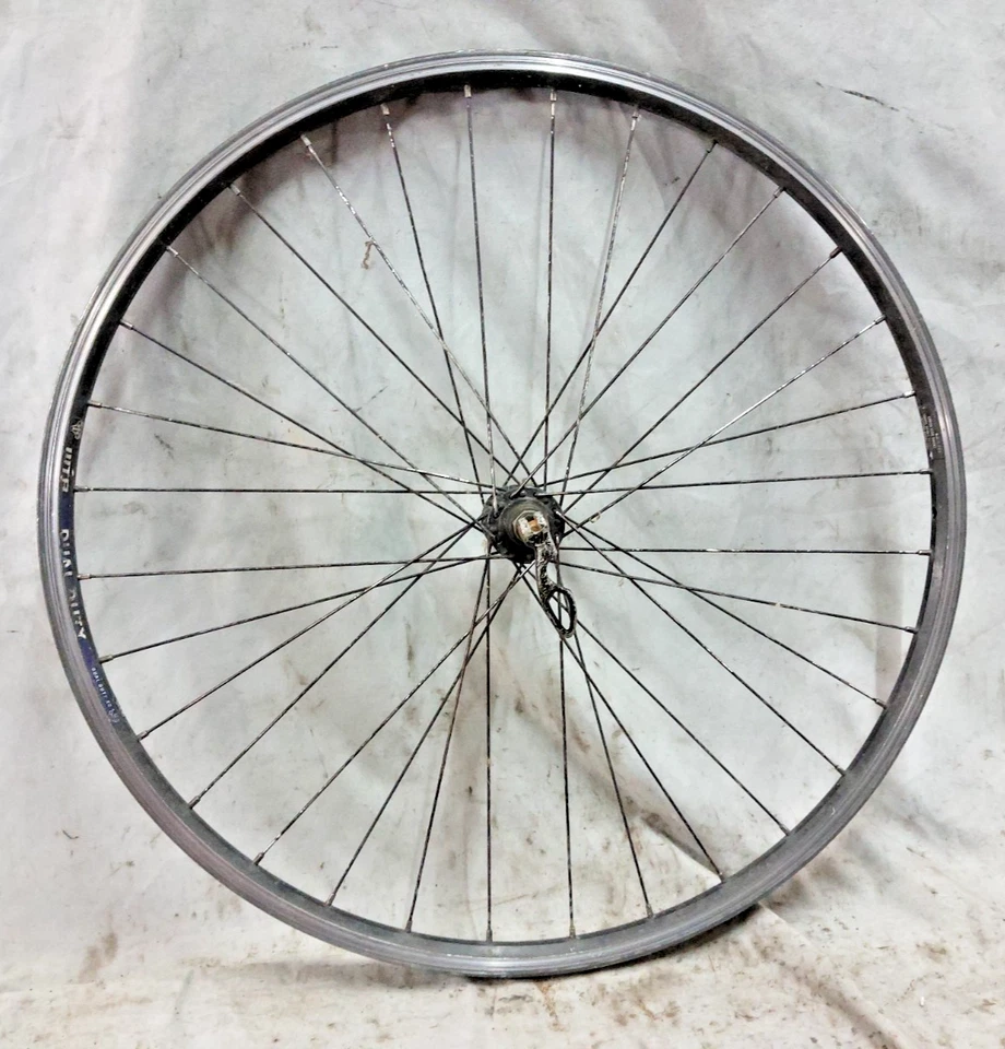 WTB Dual Duty XC 26" Front MTB Bike Wheel Silver 100mm 559ISO QR 32S Commuter :) - Image 2 of 4