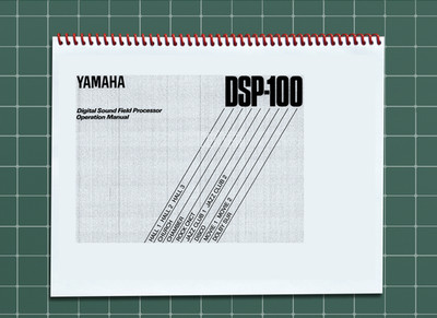 Yamaha DSP-100   Operation Manual Guide Documentation   48 Pages   USA Made