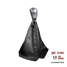 Povtii Car Shift Knob Dust Cover Leather Shifter Lever Knob Boot Black Povtii Car Shift Knob Dust Cover Leather Shifter Lever Knob Boot Black