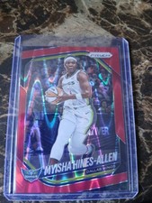 2025 Panini WNBA Prizm #96 Myisha Hines-Allen - Red Wave Prizm 056/249 - Wings