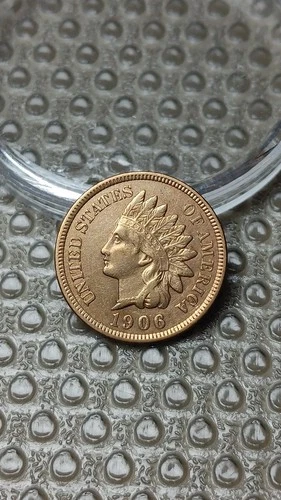 1906 Indian Head Cent Penny AU Cleaned                                      D066