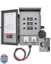 VEVOR Manual Transfer, 30-Amp 6-Circuit, Prewired Generator Trans